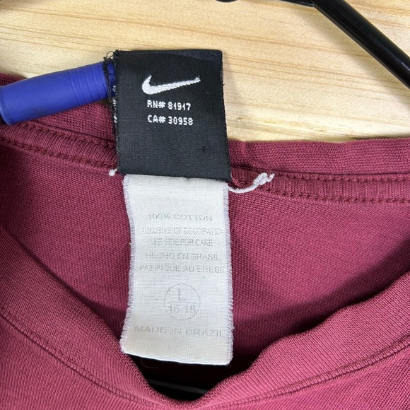 Nike Arizona State Sun Devils T Shirt Youth Size Large 16/18 Red Team Apparel - Picture 4 of 7